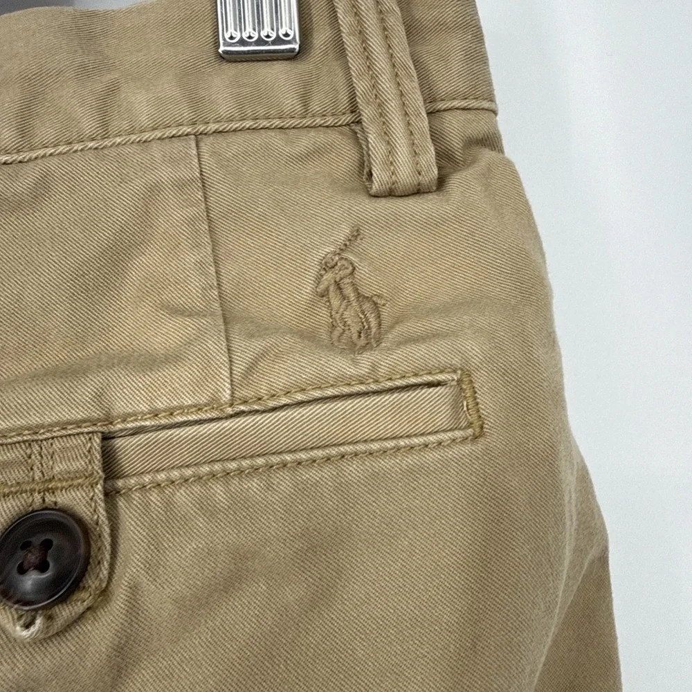 Polo Ralph Lauren Stretch Straight Fit Chino Pants Cotton Tan Academia 32x30